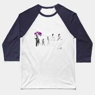 Timeline of Human Evolution: Women - light background Baseball T-Shirt